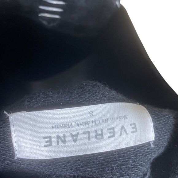 Everlane sweater 100% human pullover small black on black - Picture 6 of 6